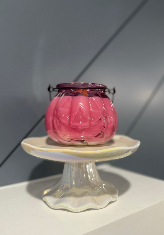Pink Pumpkin Candle